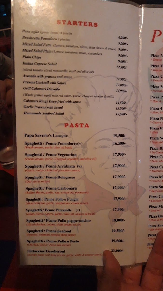 Menu Saverios Italian Pizzeria Restaurant-9